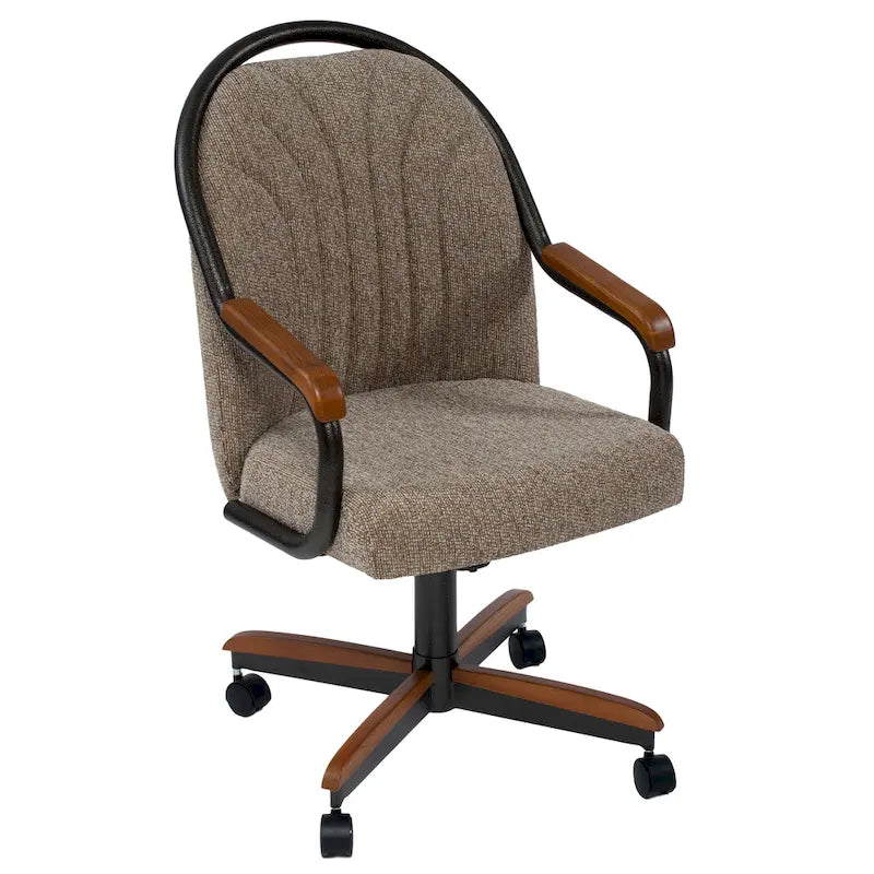 Silla de comedor giratoria e inclinable para comedores informales - 38 Al. x 22½ An. x 22 Pr. - 38 Al. x 24 An. x 22 Pr.