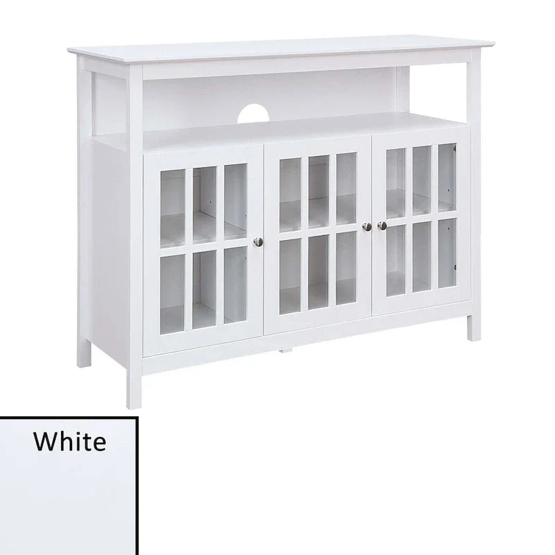 Mueble de TV de Lujo Big Sur de Convenience Concepts con Armarios de Almacenamiento y Estante para Televisores de hasta 55 Pulgadas