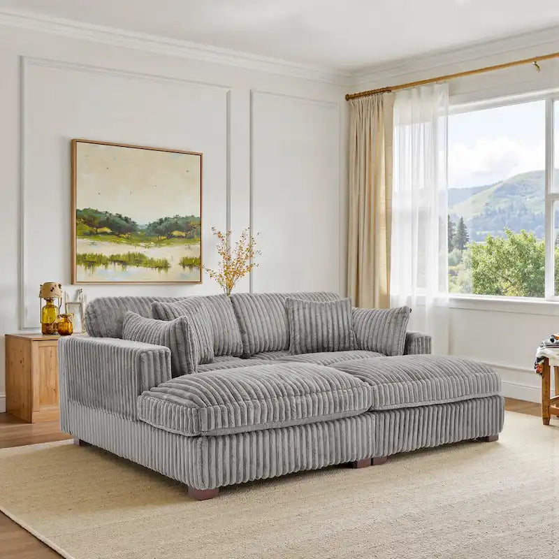 Sofá Modular Seccional de Tela para Salón y Dormitorio