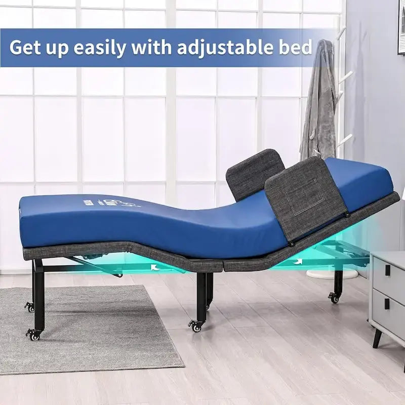 Cama articulada con control remoto inalámbrico, base de cama de hospital con/sin colchón