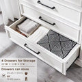 Cómodas de 6 cajones estilo rústico, de madera para dormitorio