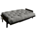 Colchón de futón TruPedic de 12 pulgadas, gris granito completo