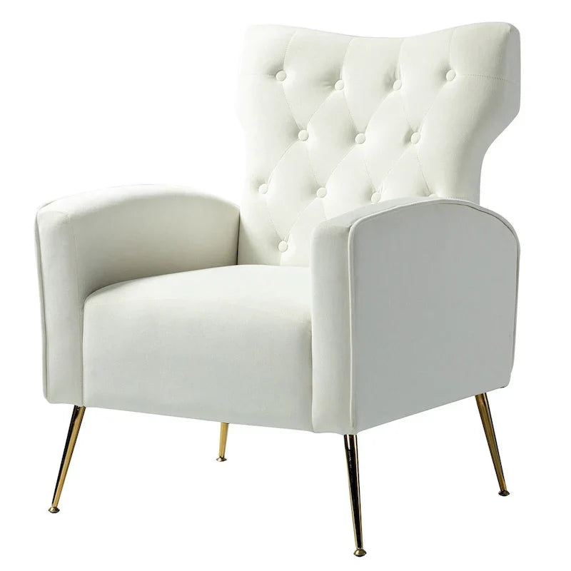 Sillón Abadiana Acolchado con Base Metálica