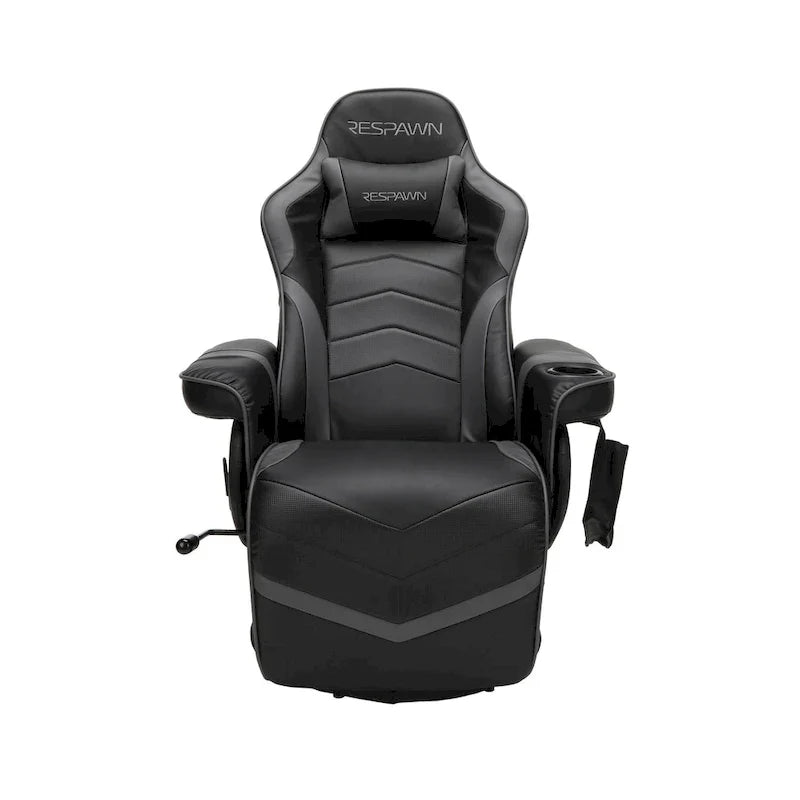 Sillón reclinable para videojuegos - Silla de juego reclinable con reposapiés