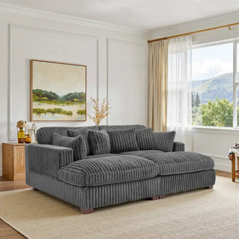 Sofá Modular Seccional de Tela para Salón y Dormitorio