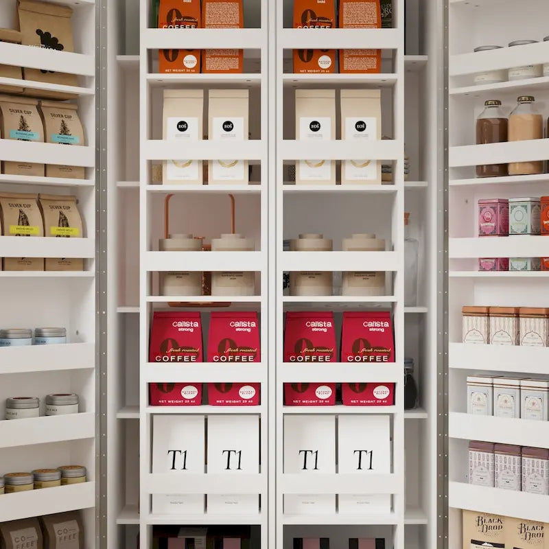 Organizador de cocina versátil: Armario compacto de 31.5" con almacenamiento inteligente