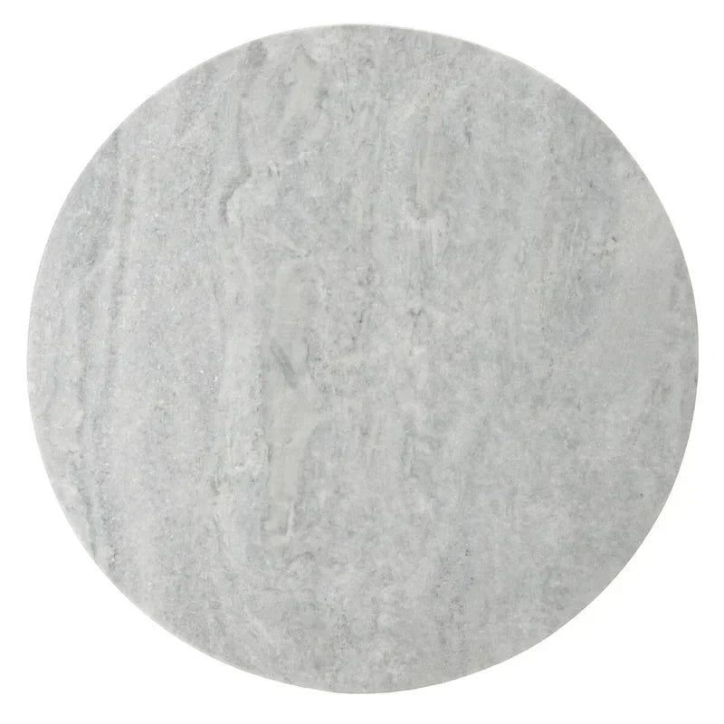 SAFAVIEH Couture Ghicu - Mesa auxiliar redonda alta de mármol - 22 pulg. An x 21 pulg. Prof. x 24 pulg. Al - 21 An x 21 Prof. x 24 Al