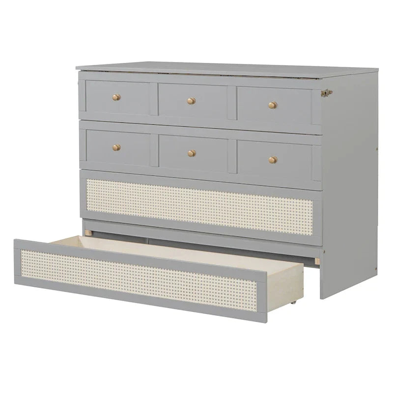 Cama Murphy de tamaño completo Nestfair con cajones grandes
