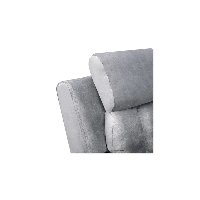 Sillón Reclinable Deluxe para Niños con Reposapiés, Reposacabezas y 2 Portavasos, Reclinable Infantil de Microfibra para Mayores de 3 Años