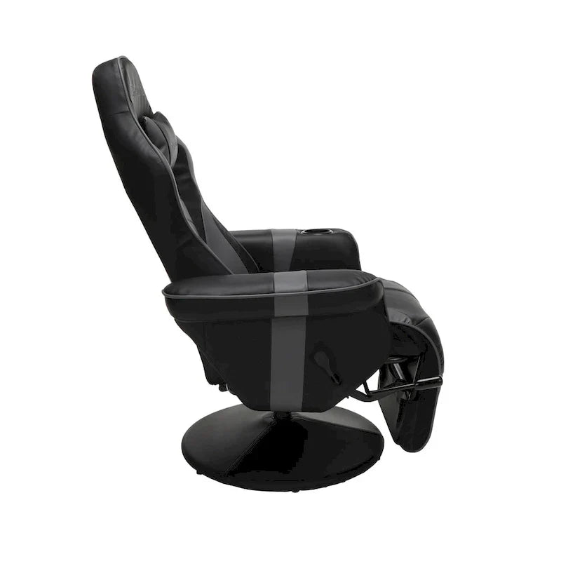 Sillón reclinable para videojuegos - Silla de juego reclinable con reposapiés