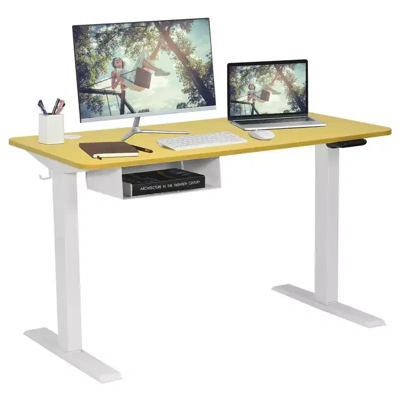 Scrivania regolabile elettricamente in altezza da 48" con pannello di controllo e porta USB