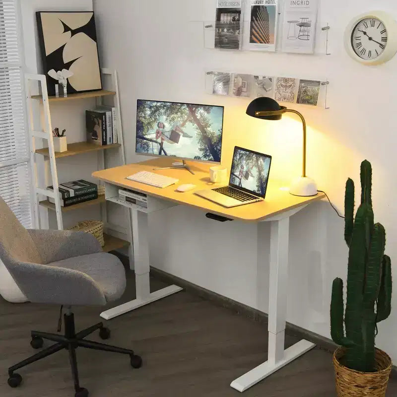 Scrivania regolabile elettricamente in altezza da 48" con pannello di controllo e porta USB
