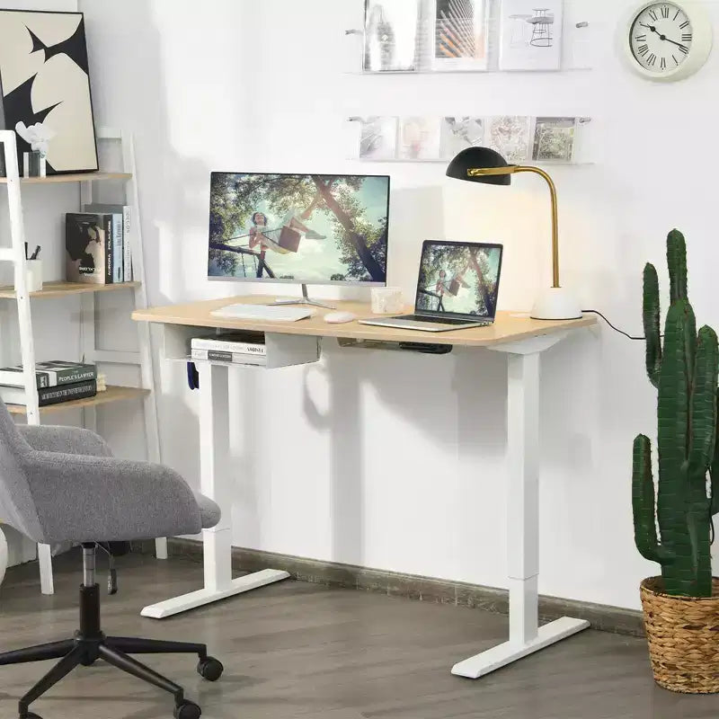 Scrivania regolabile elettricamente in altezza da 48" con pannello di controllo e porta USB