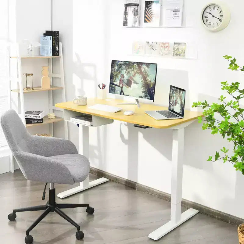 Scrivania regolabile elettricamente in altezza da 48" con pannello di controllo e porta USB