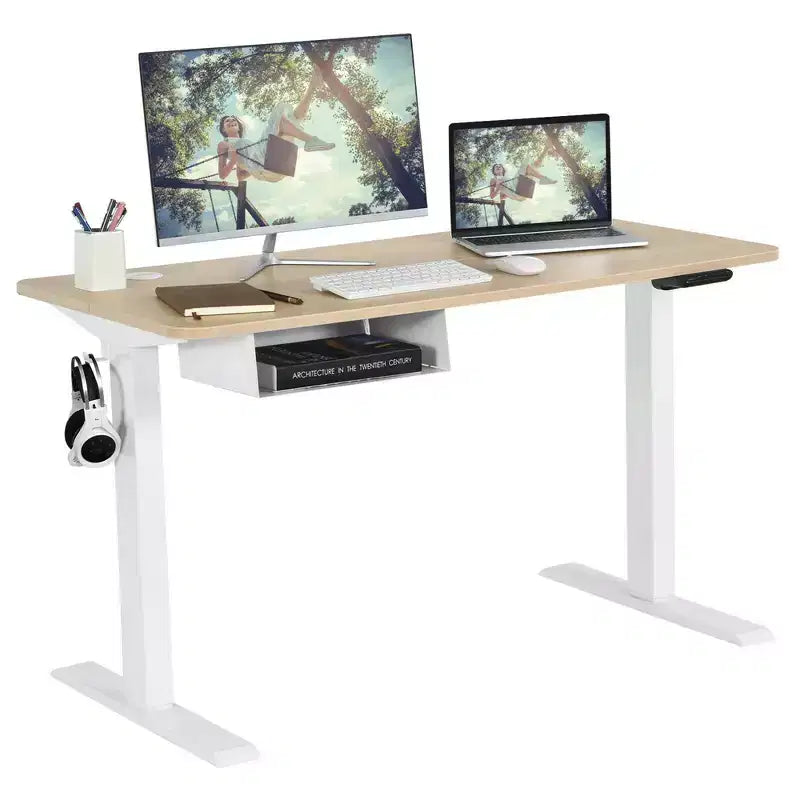 Scrivania regolabile elettricamente in altezza da 48" con pannello di controllo e porta USB