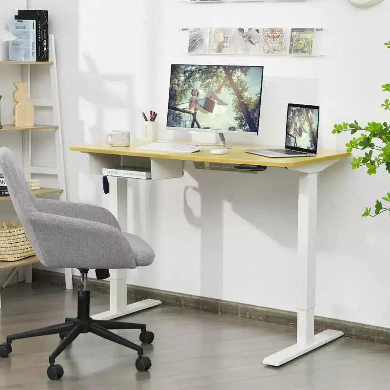 Scrivania regolabile elettricamente in altezza da 48" con pannello di controllo e porta USB