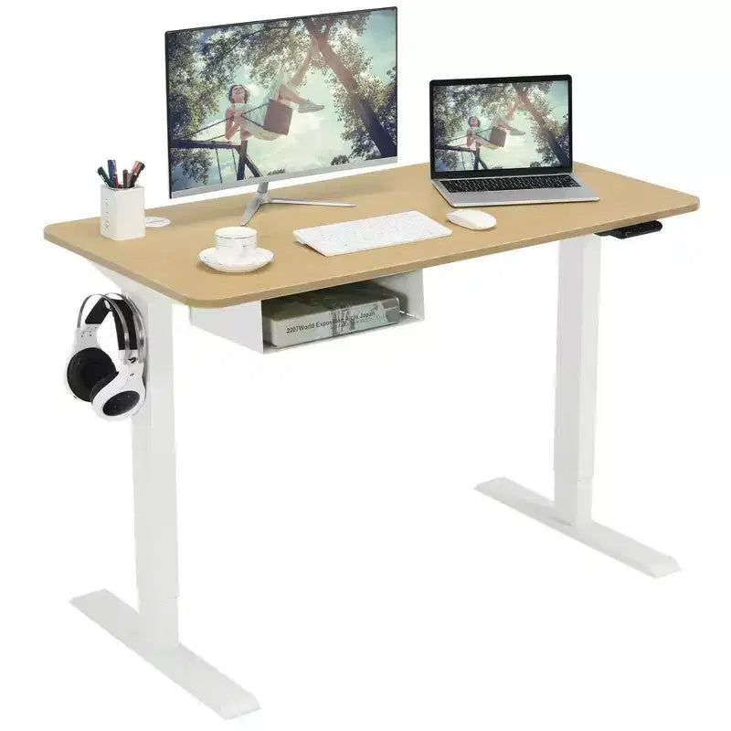Scrivania regolabile elettricamente in altezza da 48" con pannello di controllo e porta USB