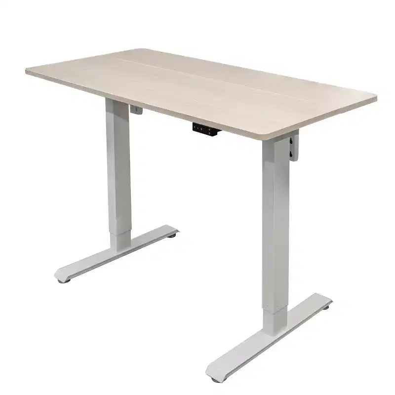 Scrivania a due piani compatta ed elettrica regolabile in altezza - 122 cm di larghezza