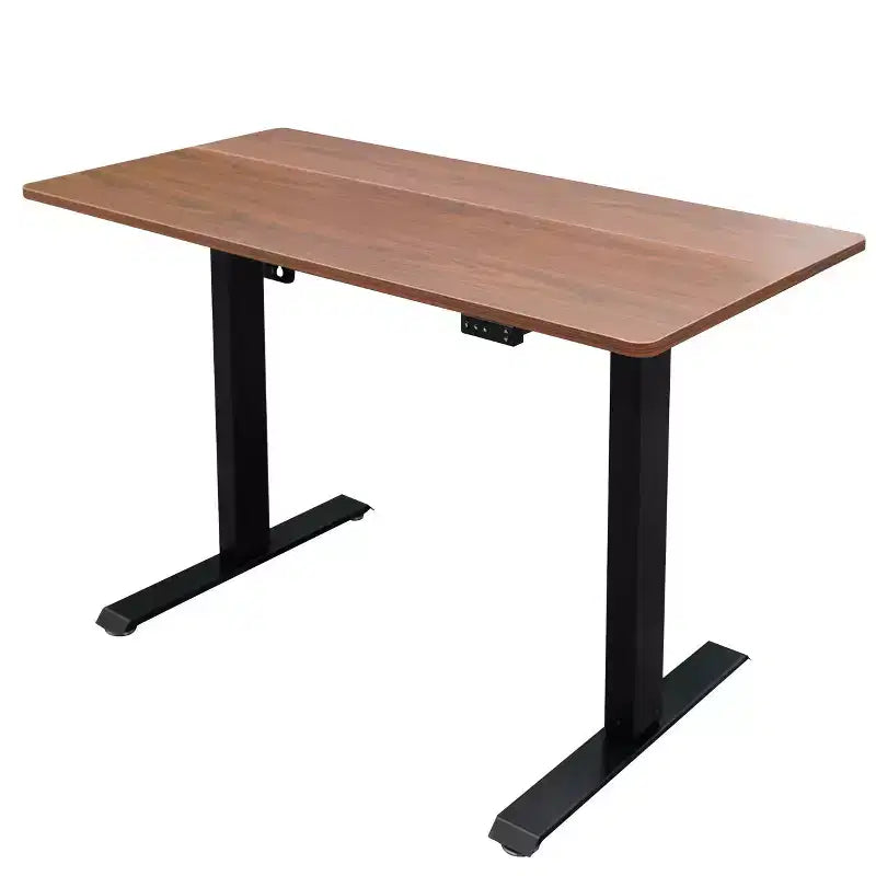 Scrivania a due piani compatta ed elettrica regolabile in altezza - 122 cm di larghezza