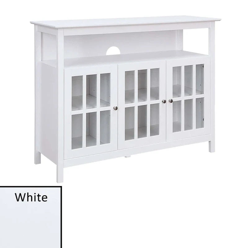 Mueble de TV de Lujo Big Sur de Convenience Concepts con Armarios de Almacenamiento y Estante para Televisores de hasta 55 Pulgadas