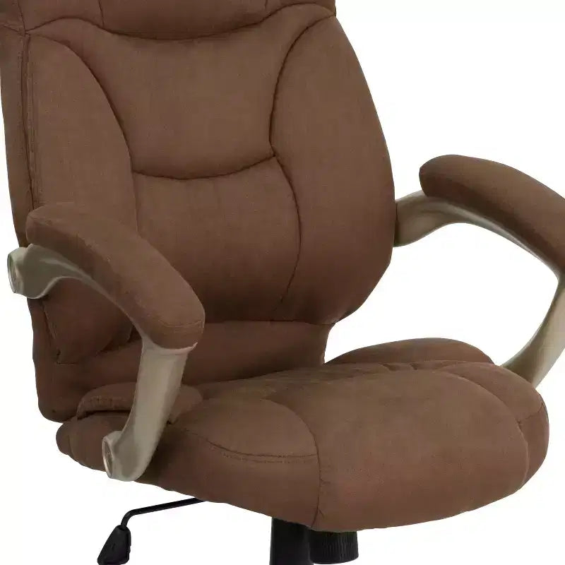 Sedia da ufficio ergonomica direzionale con schienale alto e base e braccioli in nylon argentato