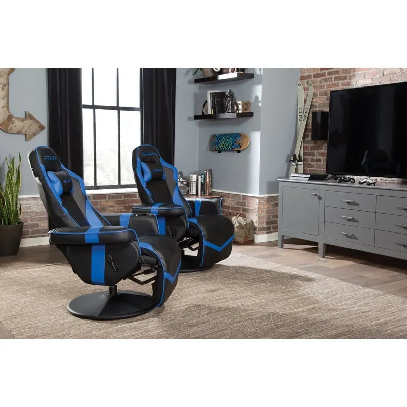Sillón reclinable para videojuegos - Silla de juego reclinable con reposapiés