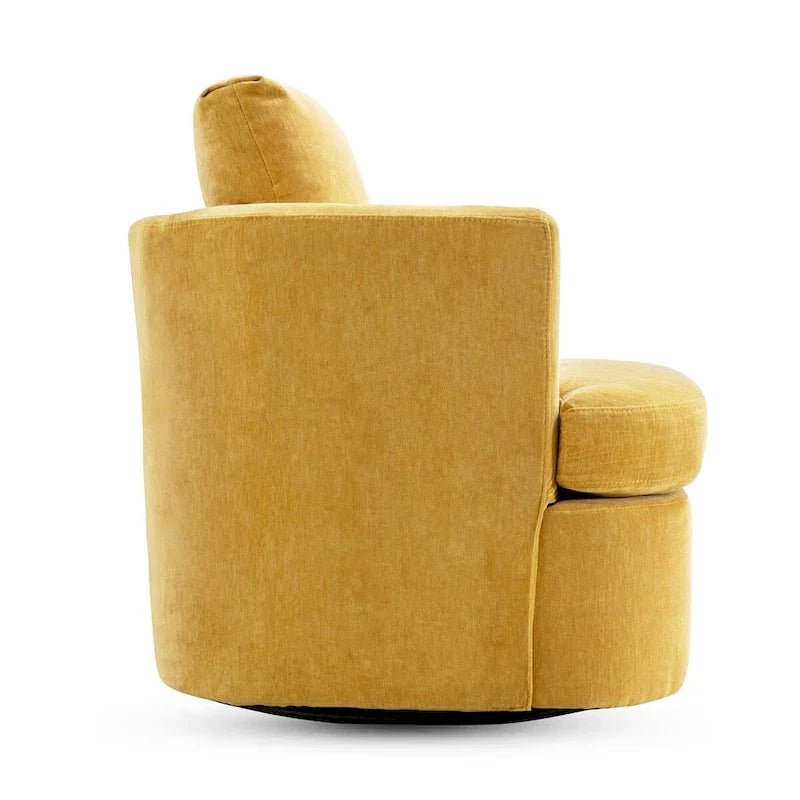 Juego de sillones giratorios tapizados en chenilla moderna, juego de sillones giratorios modernos para sala de estar