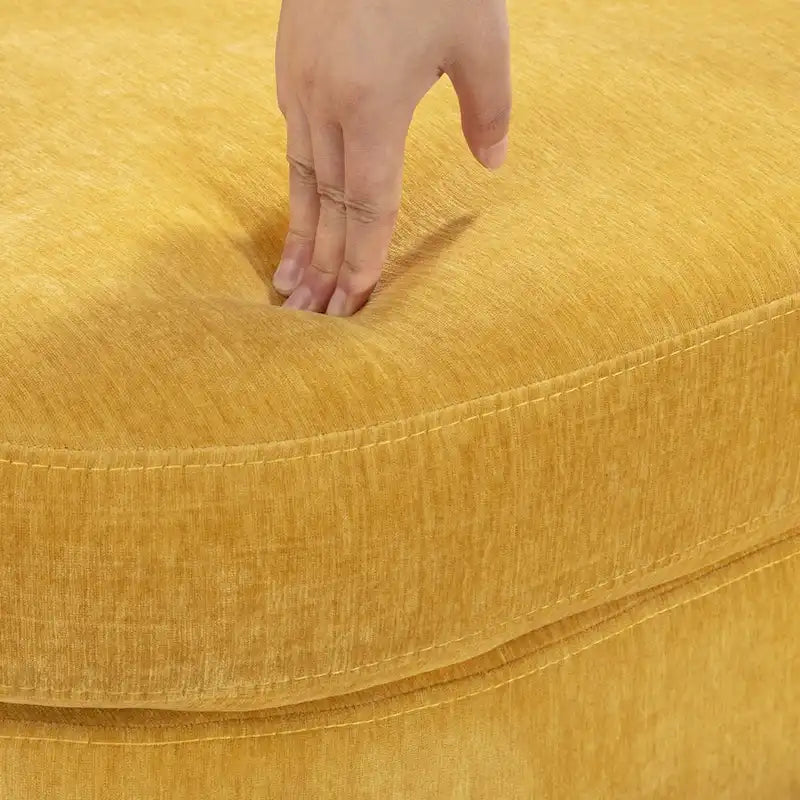 Juego de sillones giratorios tapizados en chenilla moderna, juego de sillones giratorios modernos para sala de estar