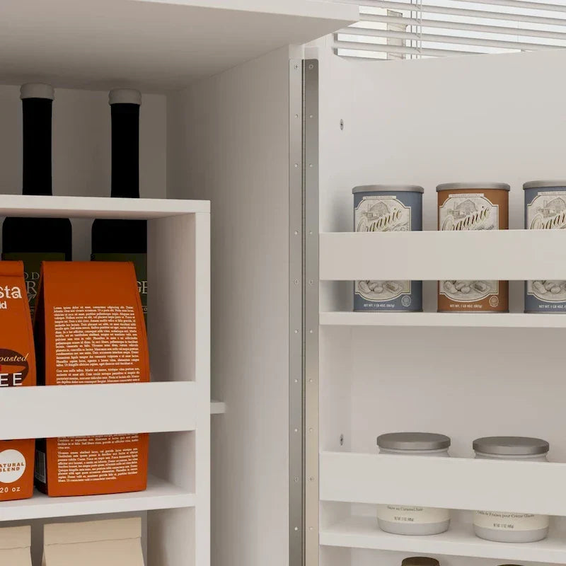 Organizador de cocina versátil: Armario compacto de 31.5" con almacenamiento inteligente