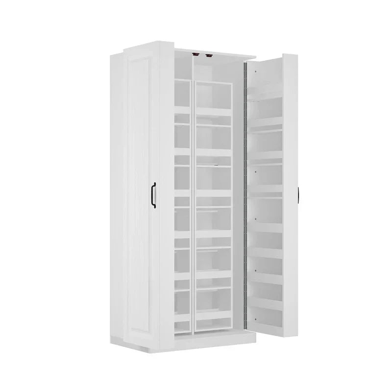 Organizador de cocina versátil: Armario compacto de 31.5" con almacenamiento inteligente