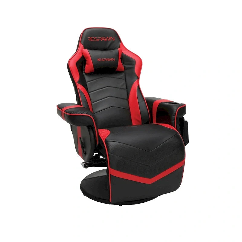 Sillón reclinable para videojuegos - Silla de juego reclinable con reposapiés