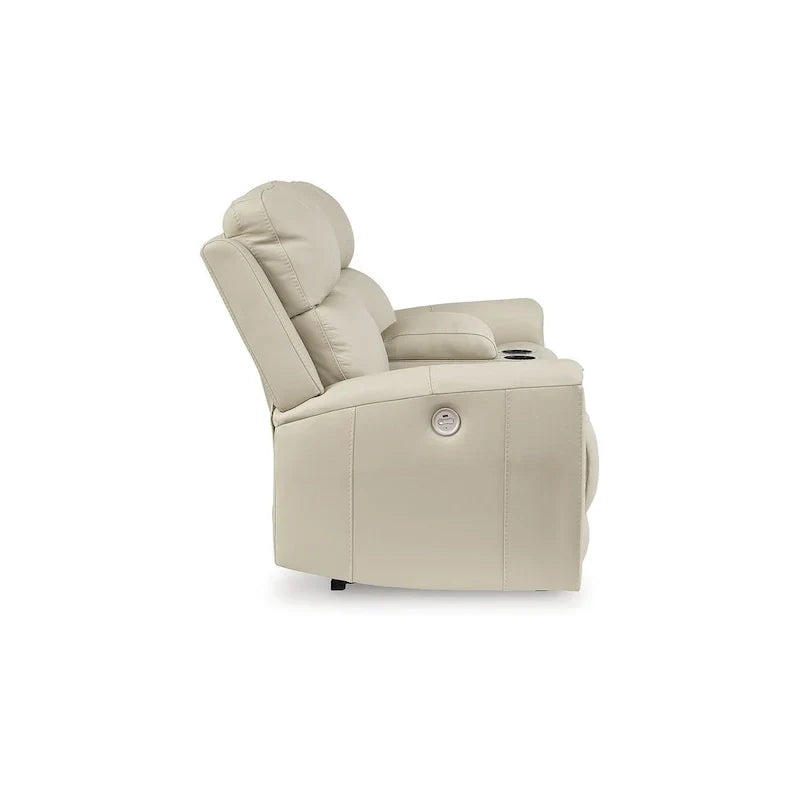 Sofá reclinable eléctrico Dahlmoore Beige Signature Design by Ashley con consola - 76 An. x 42 Prof. x 40 Al.