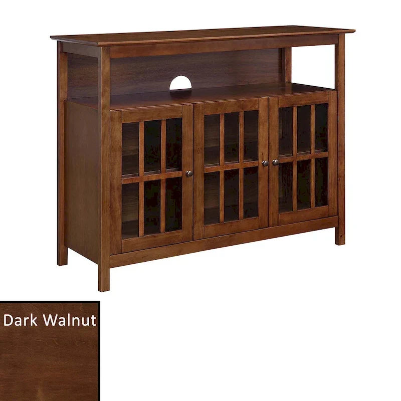 Mueble de TV de Lujo Big Sur de Convenience Concepts con Armarios de Almacenamiento y Estante para Televisores de hasta 55 Pulgadas