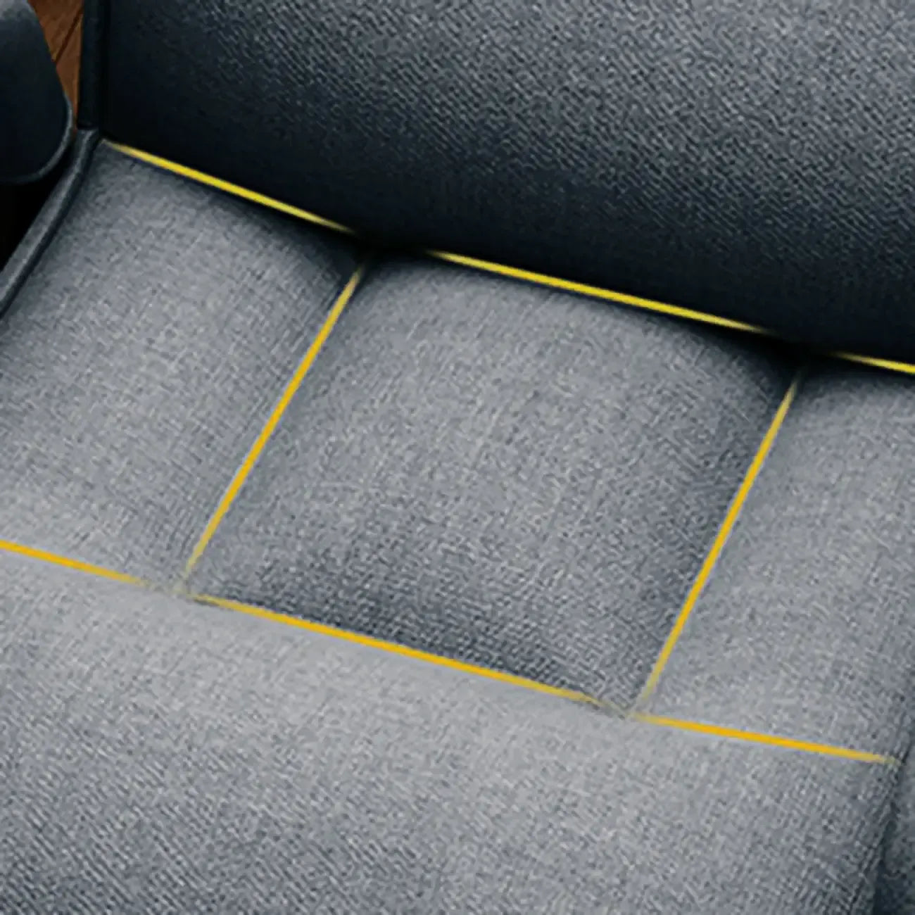 Silla de oficina moderna tapizada en gris con 4 patas
