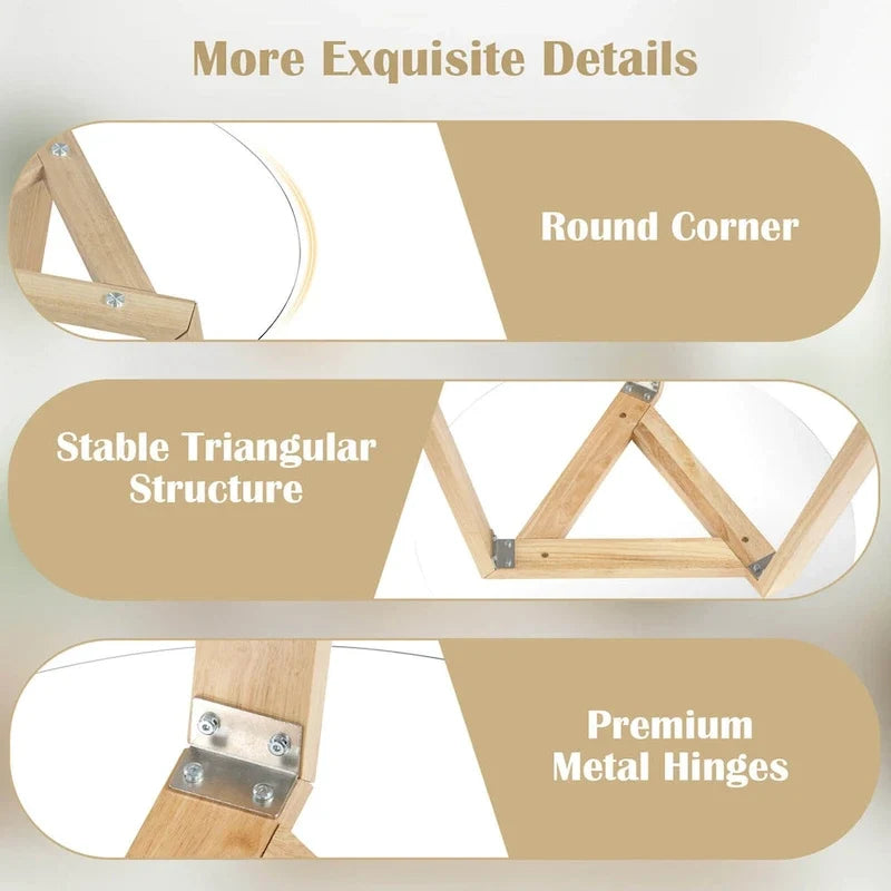 Mesa de comedor redonda de cristal Costway 36 para 4 personas con cristal templado - Ver detalles