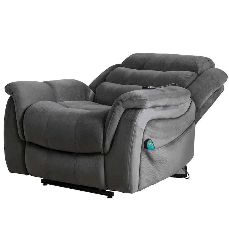 Sillón reclinable plano con función de elevación para personas mayores con masaje y calor
