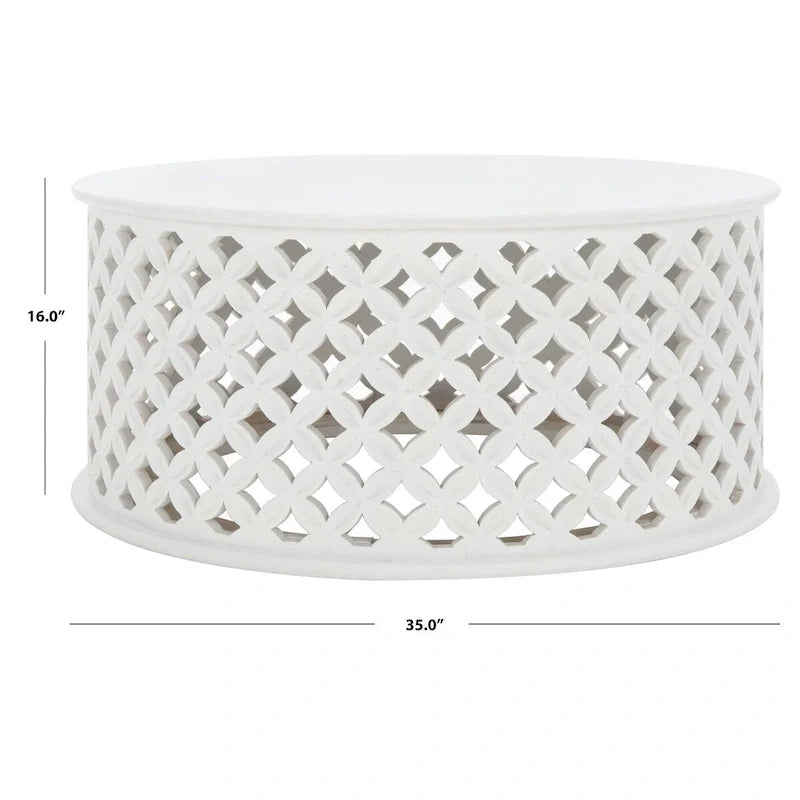 Mesa de centro redonda Antkea de SAFAVIEH - 35 L x 35 An x 16 Al - 35Anx35Fx16Al
