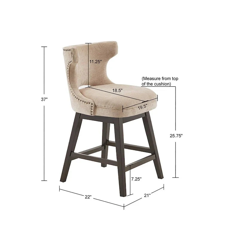 Taburete de mostrador giratorio 360 grados Madison Park Janet