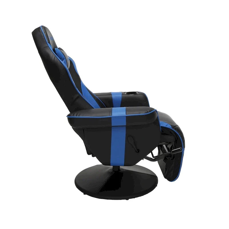 Sillón reclinable para videojuegos - Silla de juego reclinable con reposapiés