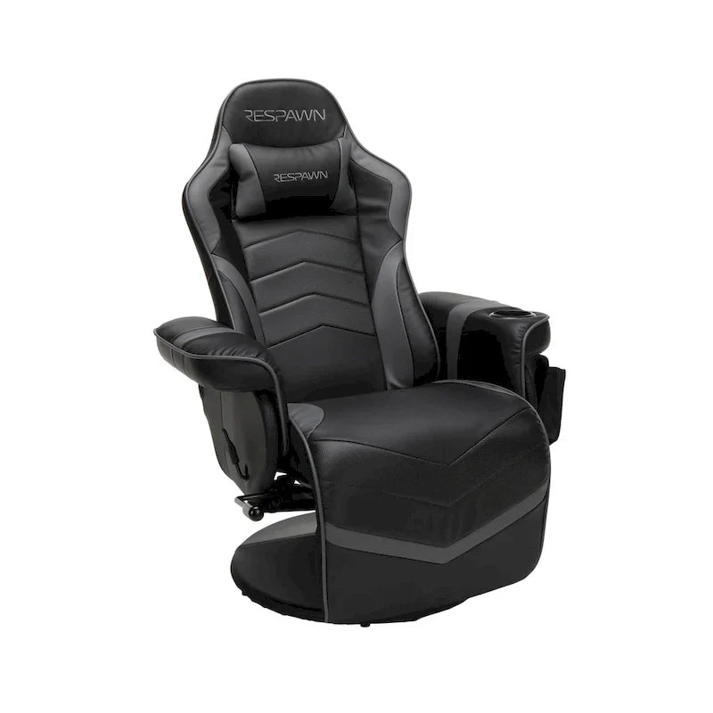 Sillón reclinable para videojuegos - Silla de juego reclinable con reposapiés