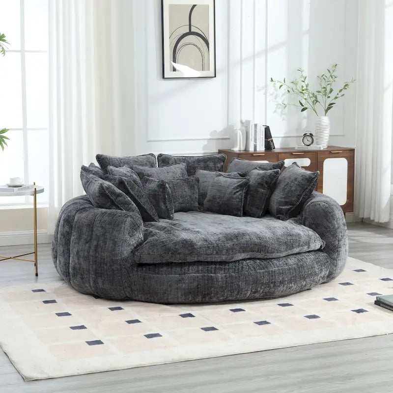 Cómodo sofá cama doble, sofá cama de gran tamaño con reposabrazos