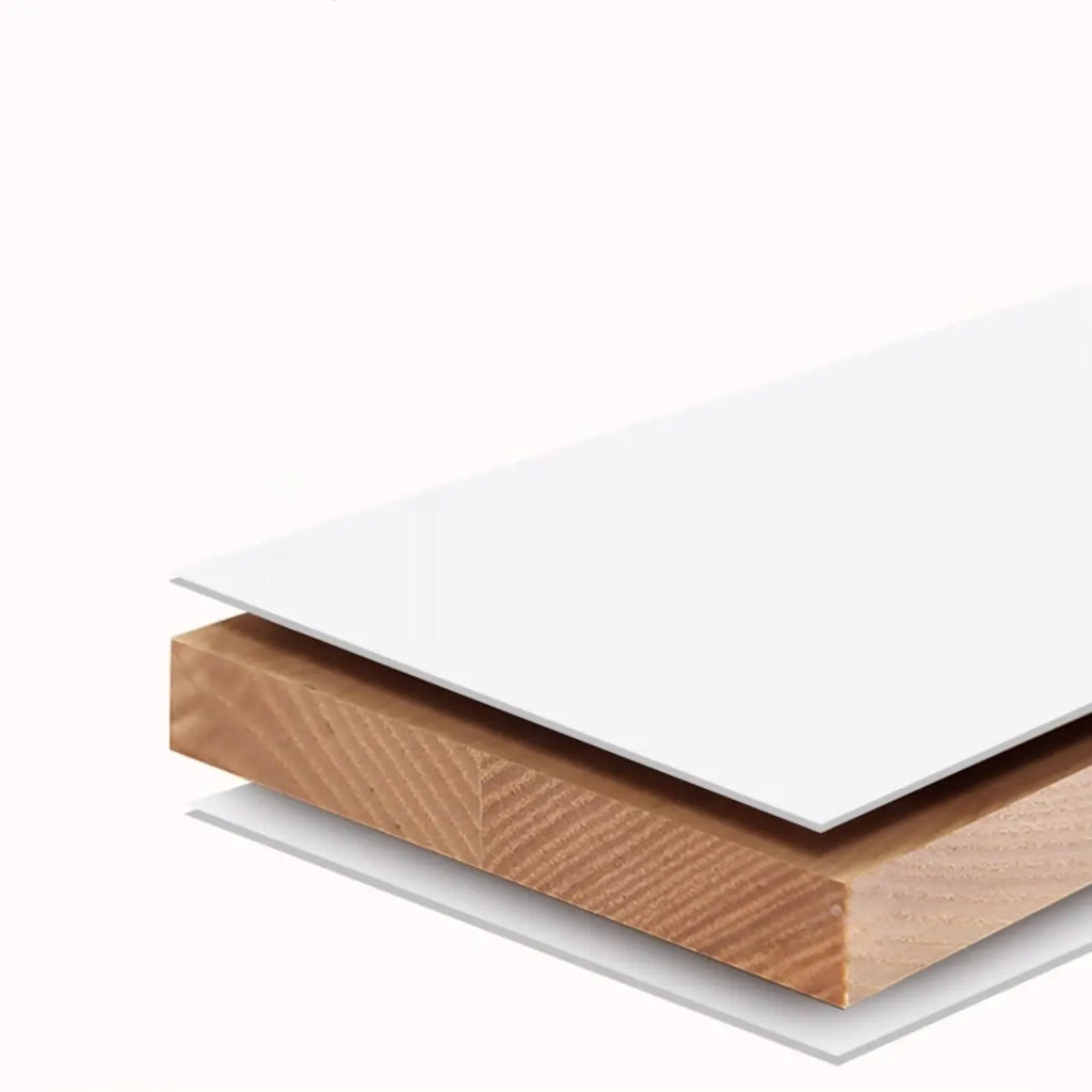 Aparador grande de madera con puertas de cristal y vitrina superior