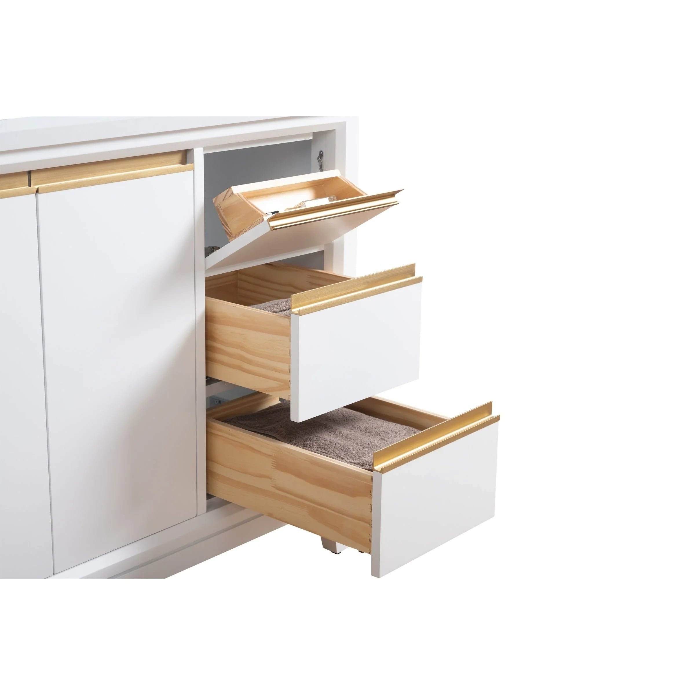 Mueble de baño Vanity Art con lavabo de cerámica y encimera de mármol de ingeniería