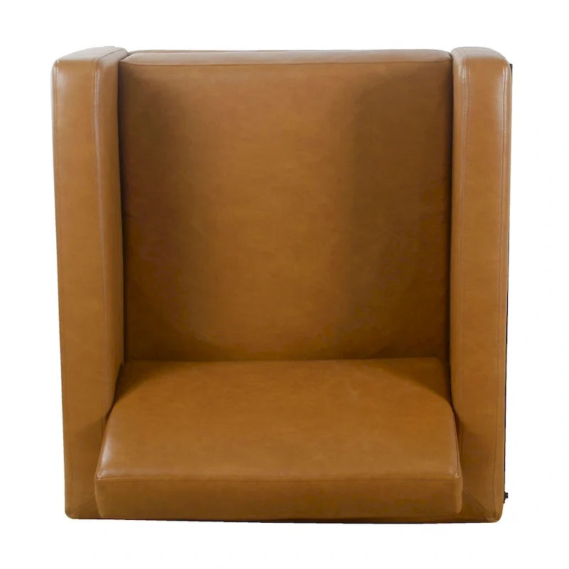 Sillón tapizado moderno HomePop con estructura de metal