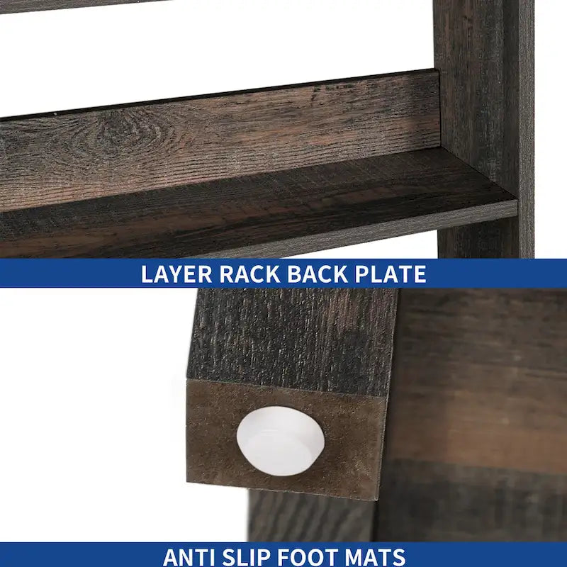 Estantería de cocina Moasis de 5 niveles con estantes de almacenamiento, soporte para microondas, organizador de estantes de cocina
