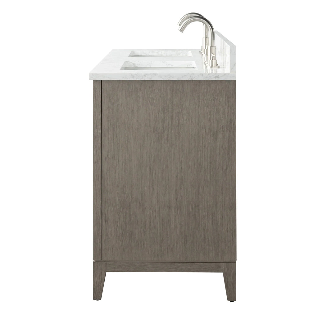 Mueble de baño Vanity Art con lavabo de cerámica y encimera de mármol de ingeniería