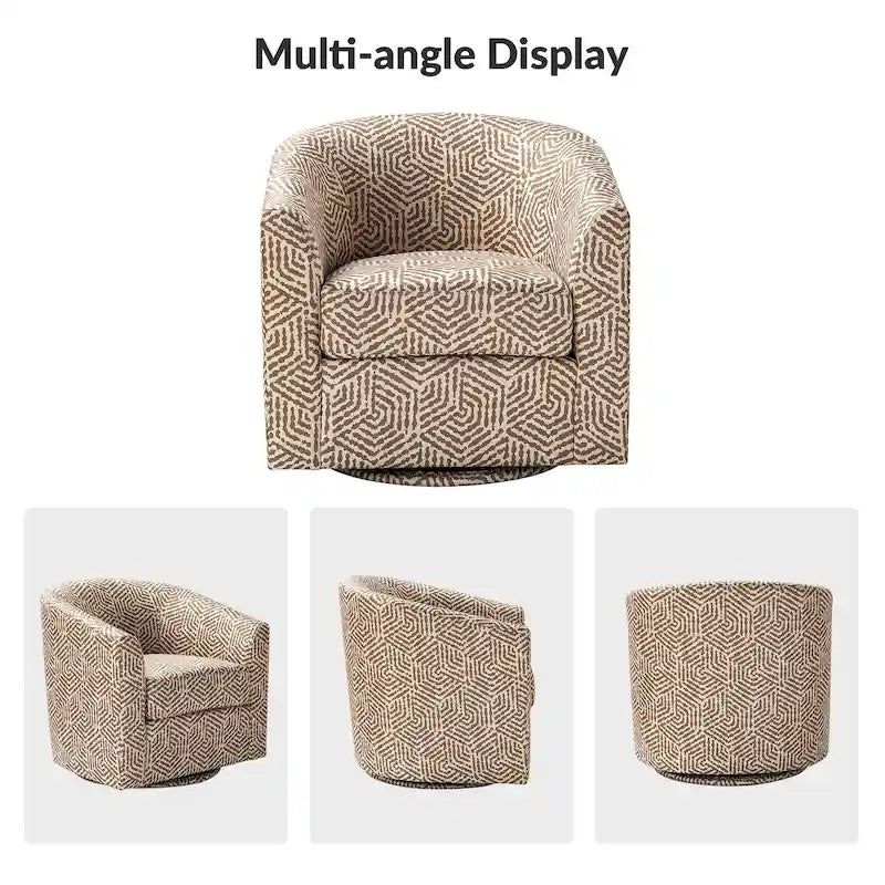 Sillón tapizado moderno Cuenca con base giratoria