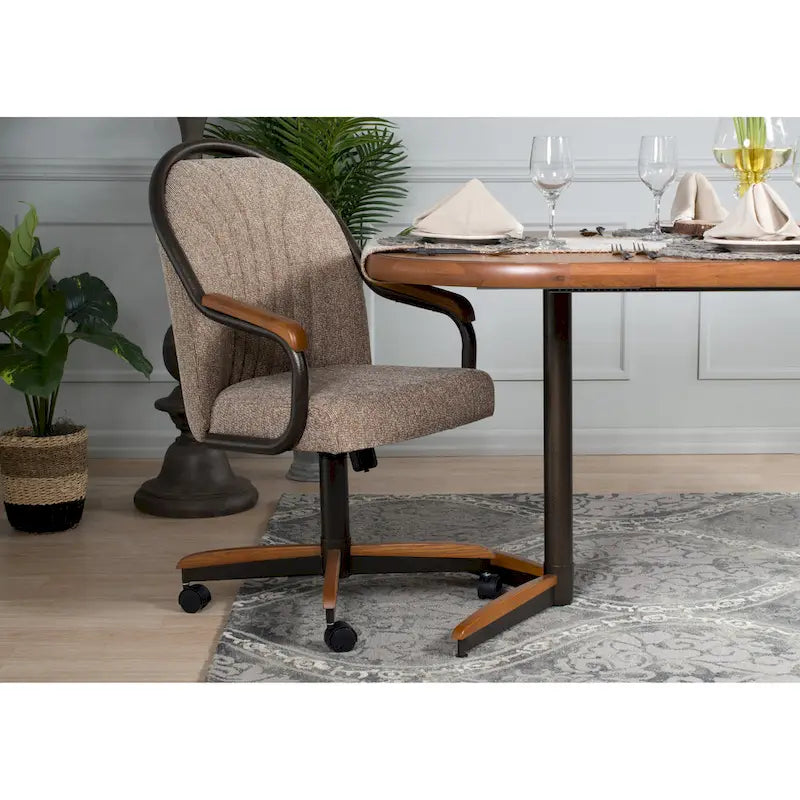 Silla de comedor giratoria e inclinable para comedores informales - 38 Al. x 22½ An. x 22 Pr. - 38 Al. x 24 An. x 22 Pr.