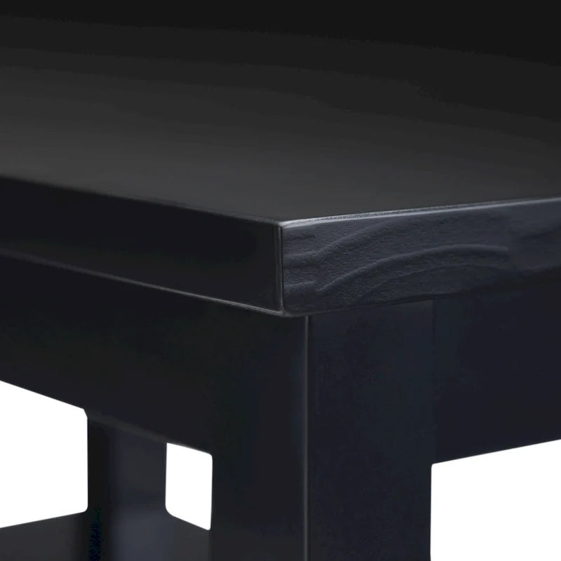 WYNDENHALL Norfolk Mesa auxiliar estrecha rectangular de madera maciza, estilo de transición, 14 pulgadas de ancho - 14 pulgadas de ancho
