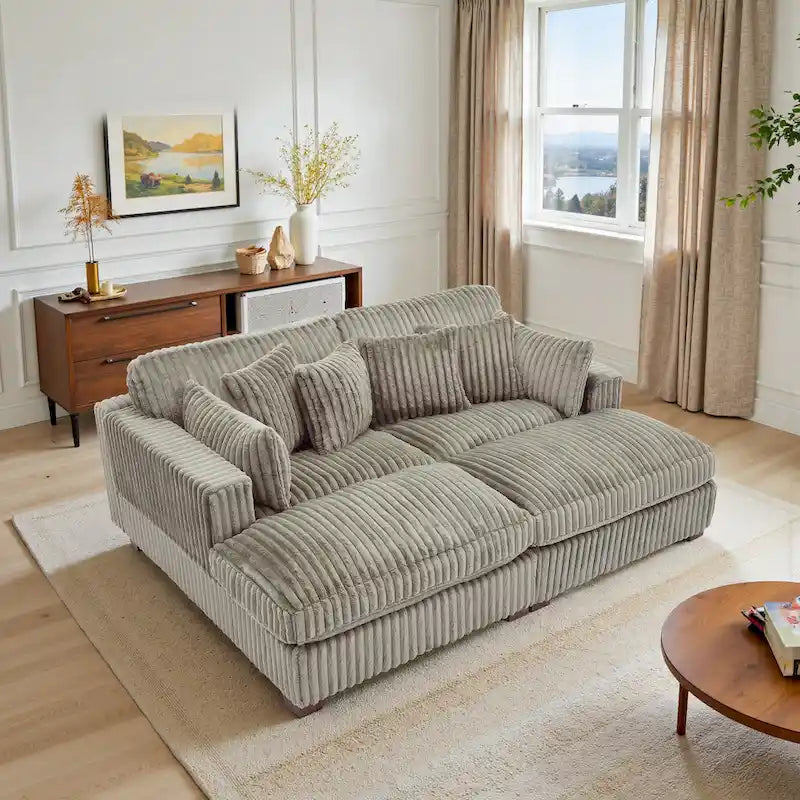 Sofá Modular Seccional de Tela para Salón y Dormitorio